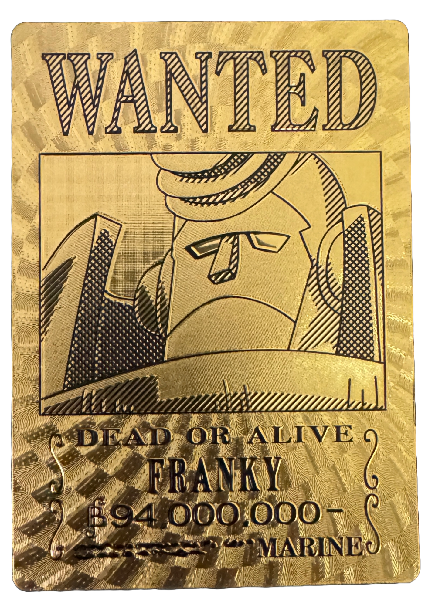 One Piece Gold Foil Wanted Poster Cards - One Piece