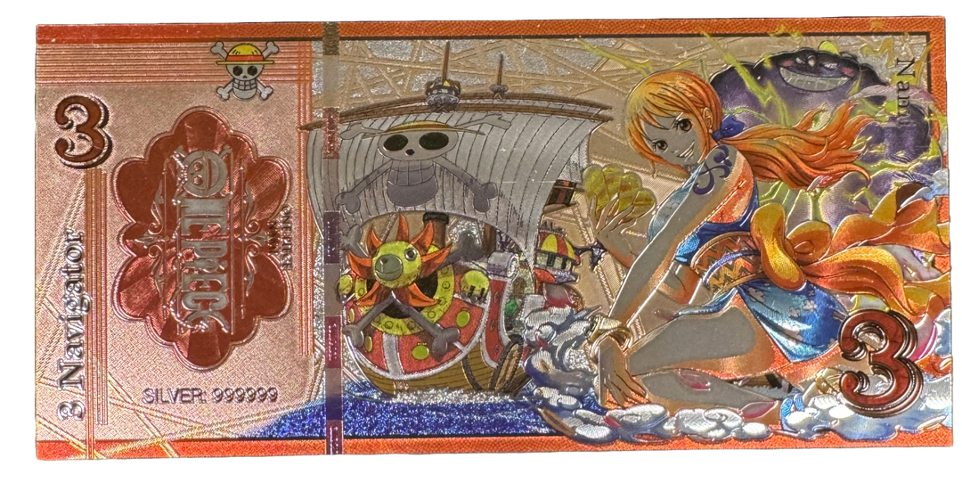 One Piece Gold Prop Bank Note - Straw Hats Luffy Zoro Nami – Zobie