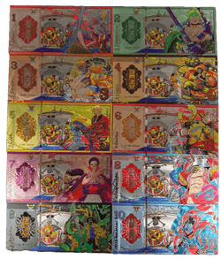 Image of One Piece Gold Prop Bank Note - Straw Hats Luffy Zoro Nami