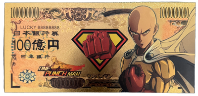 One Punch Man Prop Bank Note- One Punch Man Saitama Genos