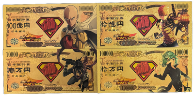 One Punch Man Prop Bank Note- One Punch Man Saitama Genos