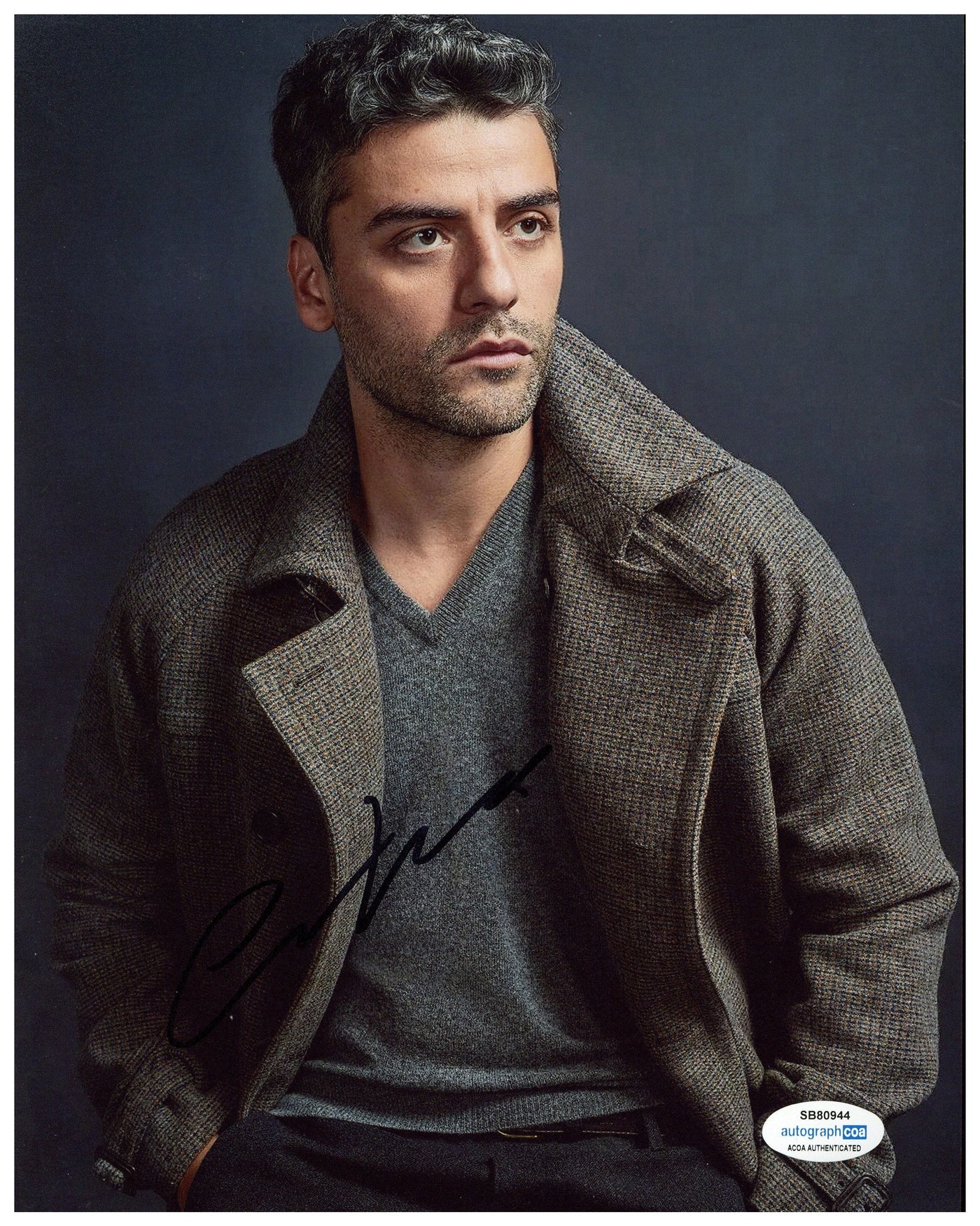 Oscar Isaac Signed 8x10 Photo Moon Knight Authentic Autographed ACOA