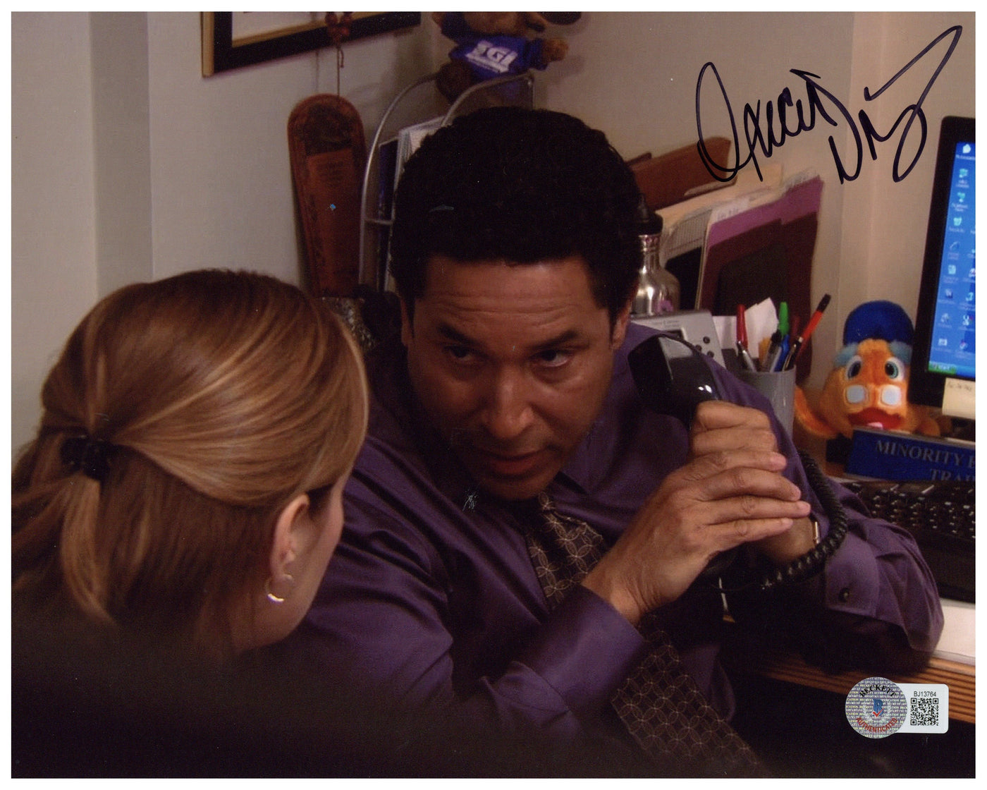 Oscar Nunez Autographed 8x10 Photo The Office Oscar Signed BAS COA
