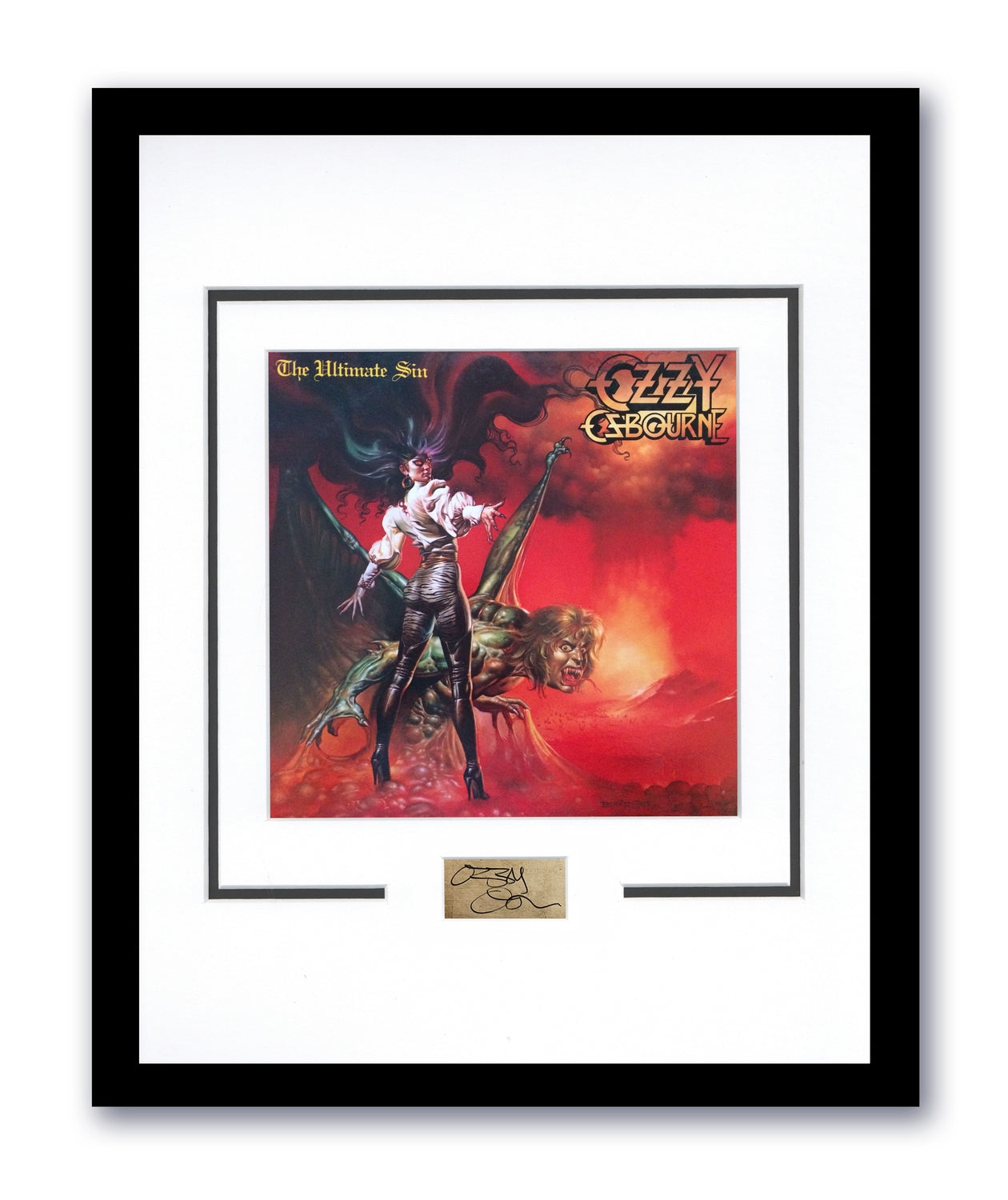 Ozzy Osbourne Autographed Signed 11x14 Framed Photo Bark At The Moon ACOA