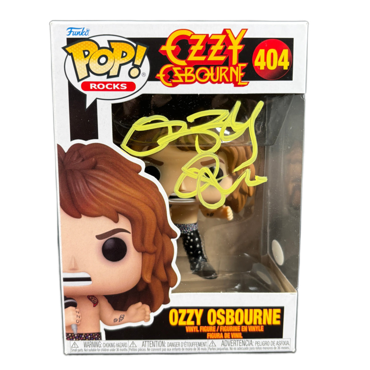 Ozzy Osbourne Signed Funko POP 404 Metal Autographed JSA COA Witness