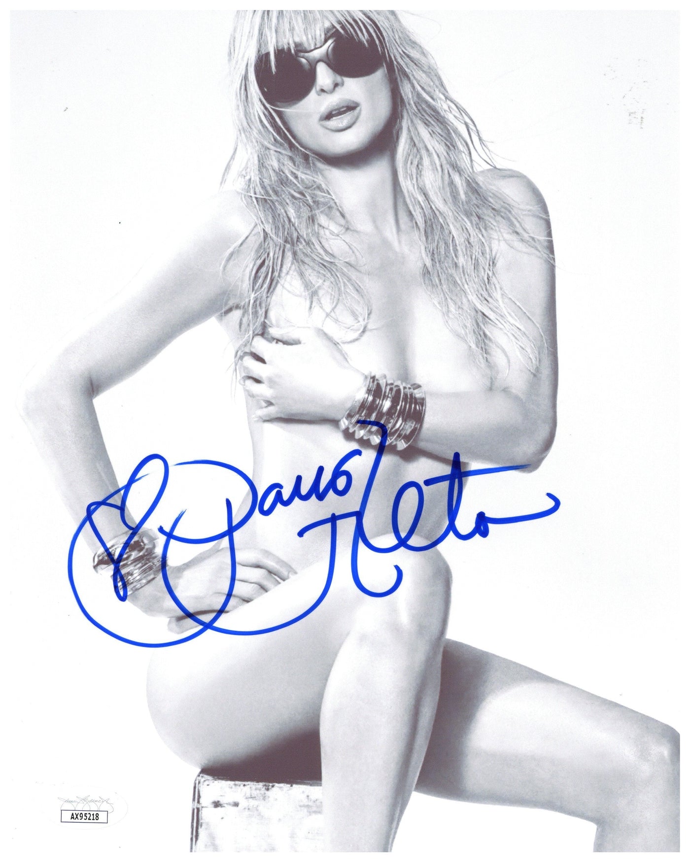 PARIS HILTON AUTOGRAPHED SIGNED 8X10 PHOTO SIGNED SEXY JSA COA