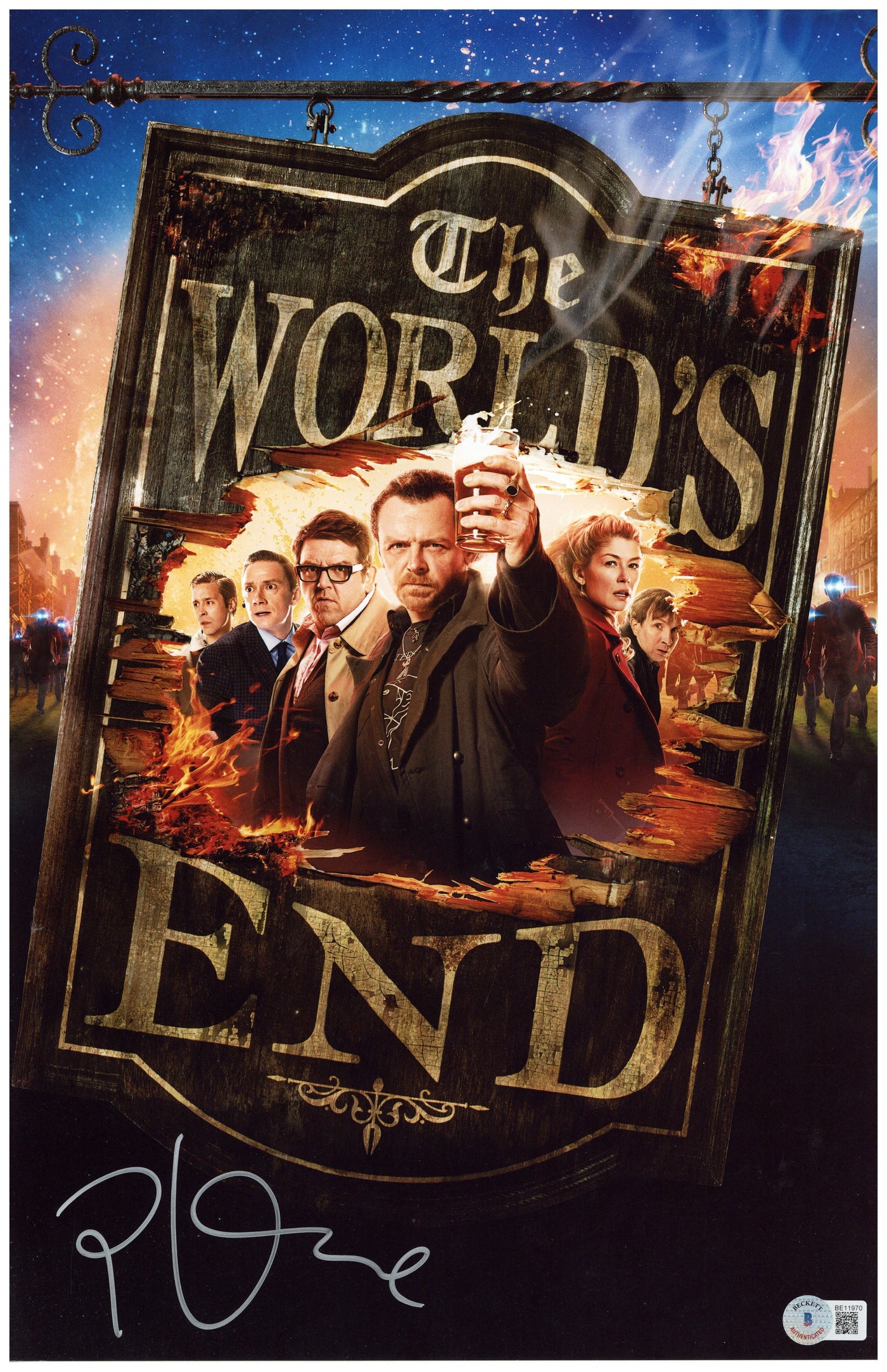 Paddy Considine Signed 11x17 Photo The World's End Autographed BAS COA