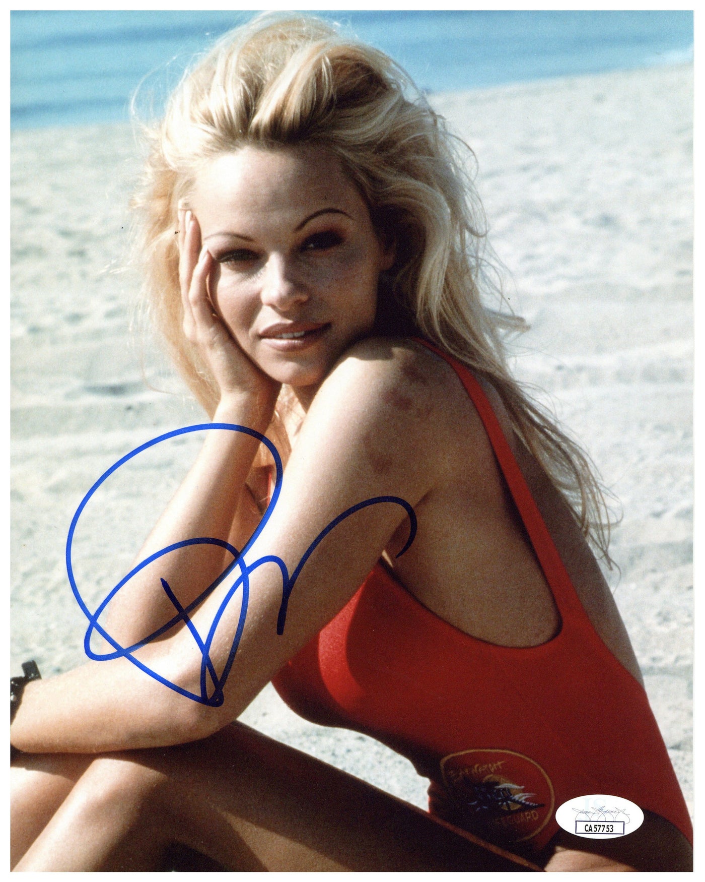 Pamela Anderson Signed 8x10 Photo Baywatch Playboy Autographed JSA COA