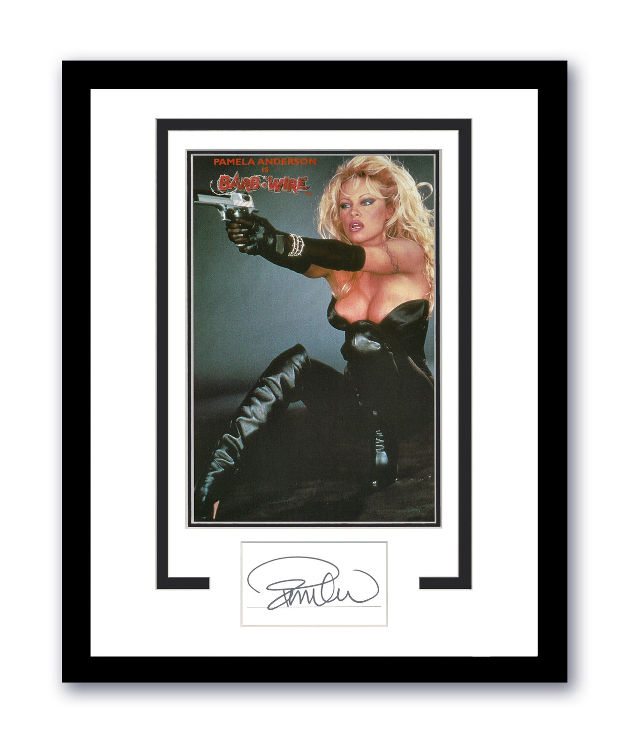 Pamela Anderson Signed Cut 11x14 Barbwire Autographed Authentic ACOA