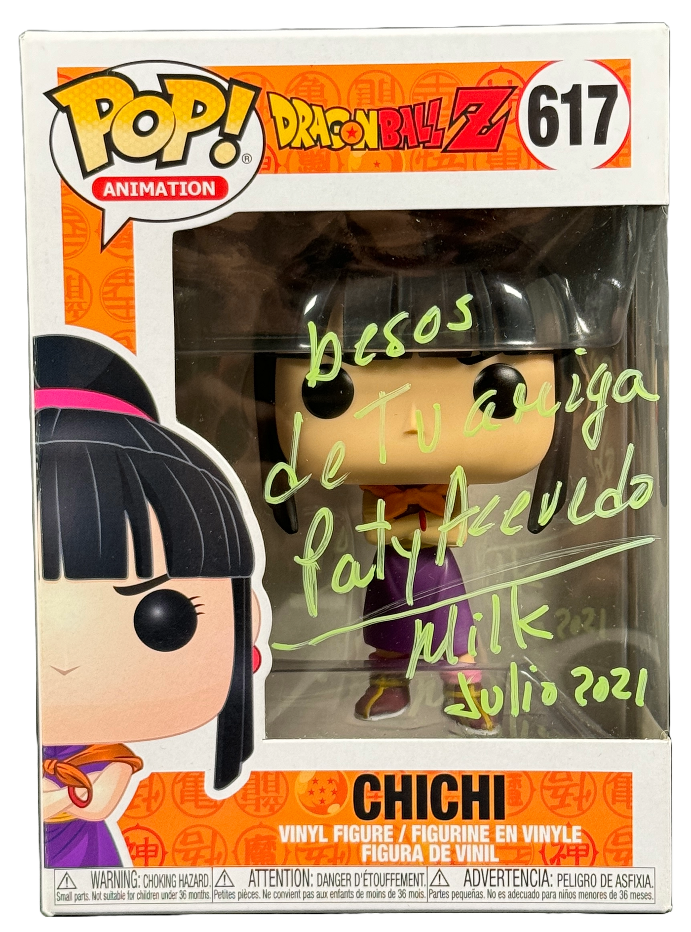 Patricia Acevedo Signed Funko Pop Dragon Ball Z Chi Chi Latin American Dub BAS COA