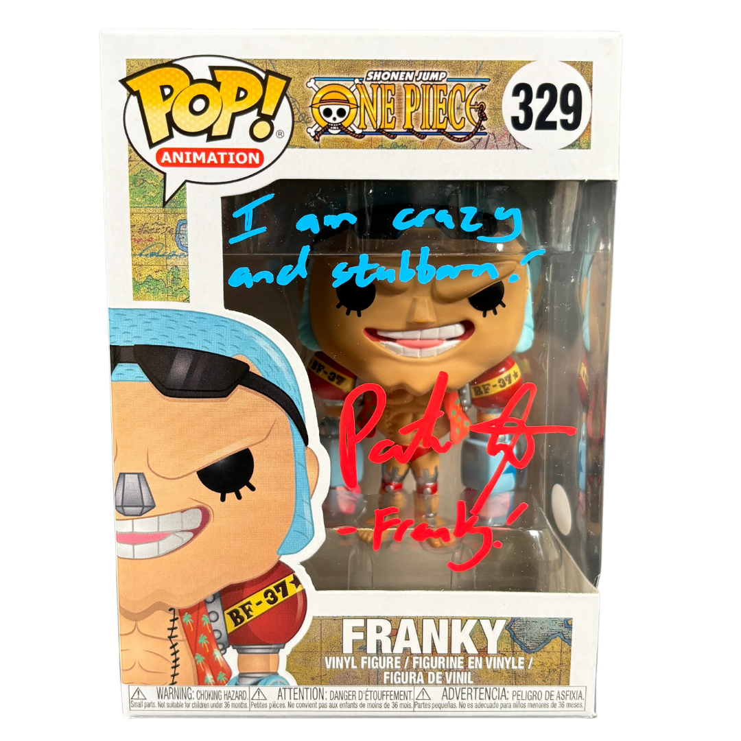 Patrick Seitz Signed Funko POP One Piece Anime Franky Autographed JSA COA #2