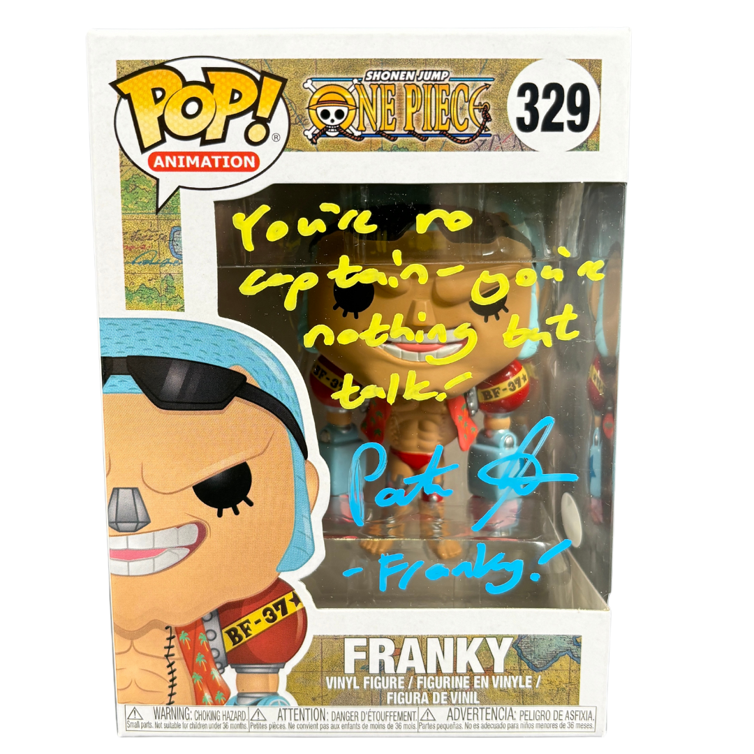 Patrick Seitz Signed Funko POP One Piece Anime Franky Autographed JSA COA #3
