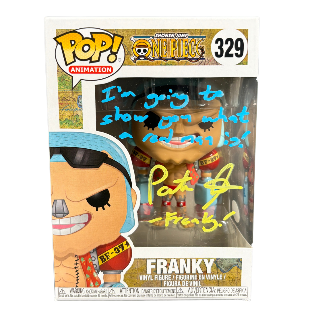 Patrick Seitz Signed Funko POP One Piece Anime Franky Autographed JSA COA #4