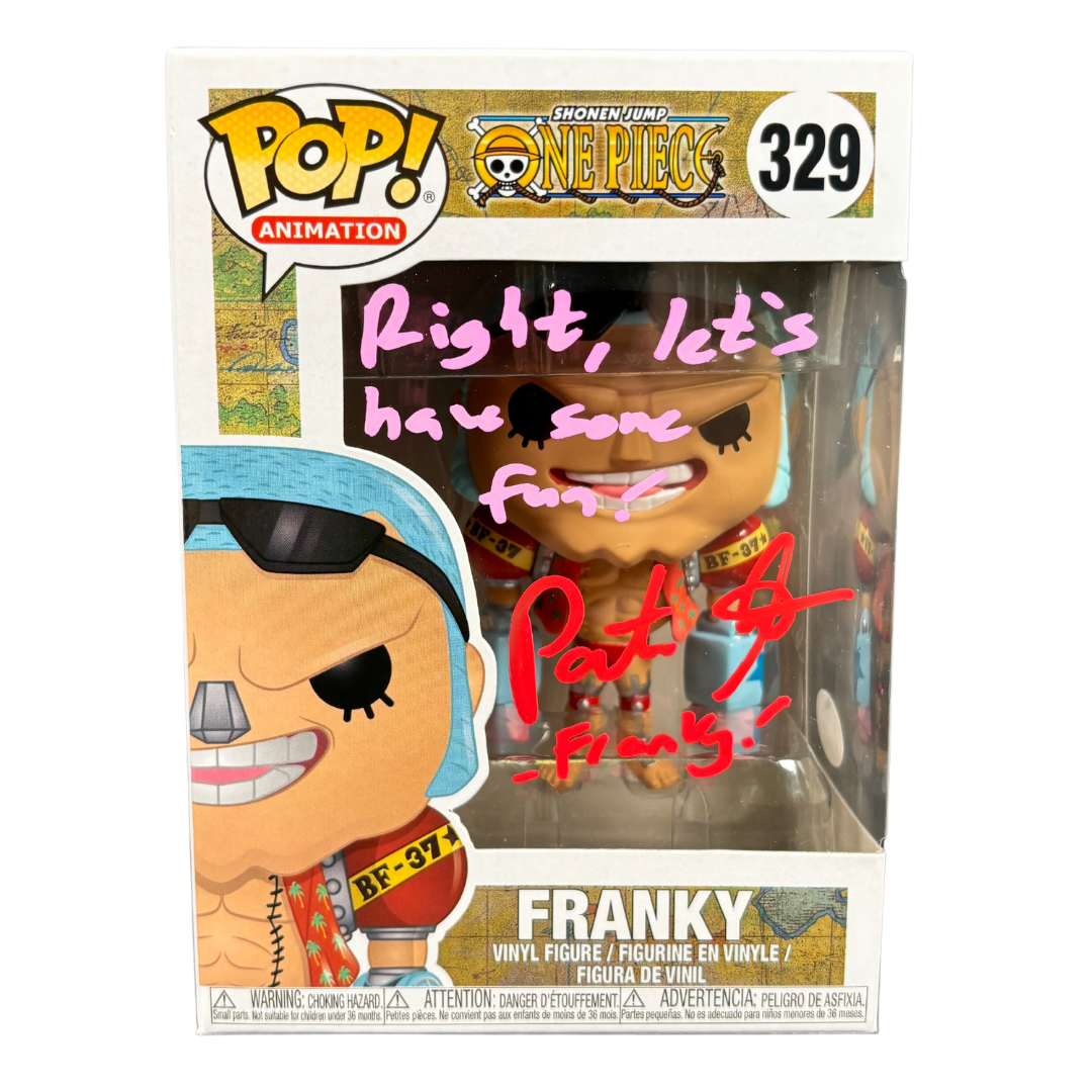 Patrick Seitz Signed Funko POP One Piece Anime Franky Autographed JSA COA #5