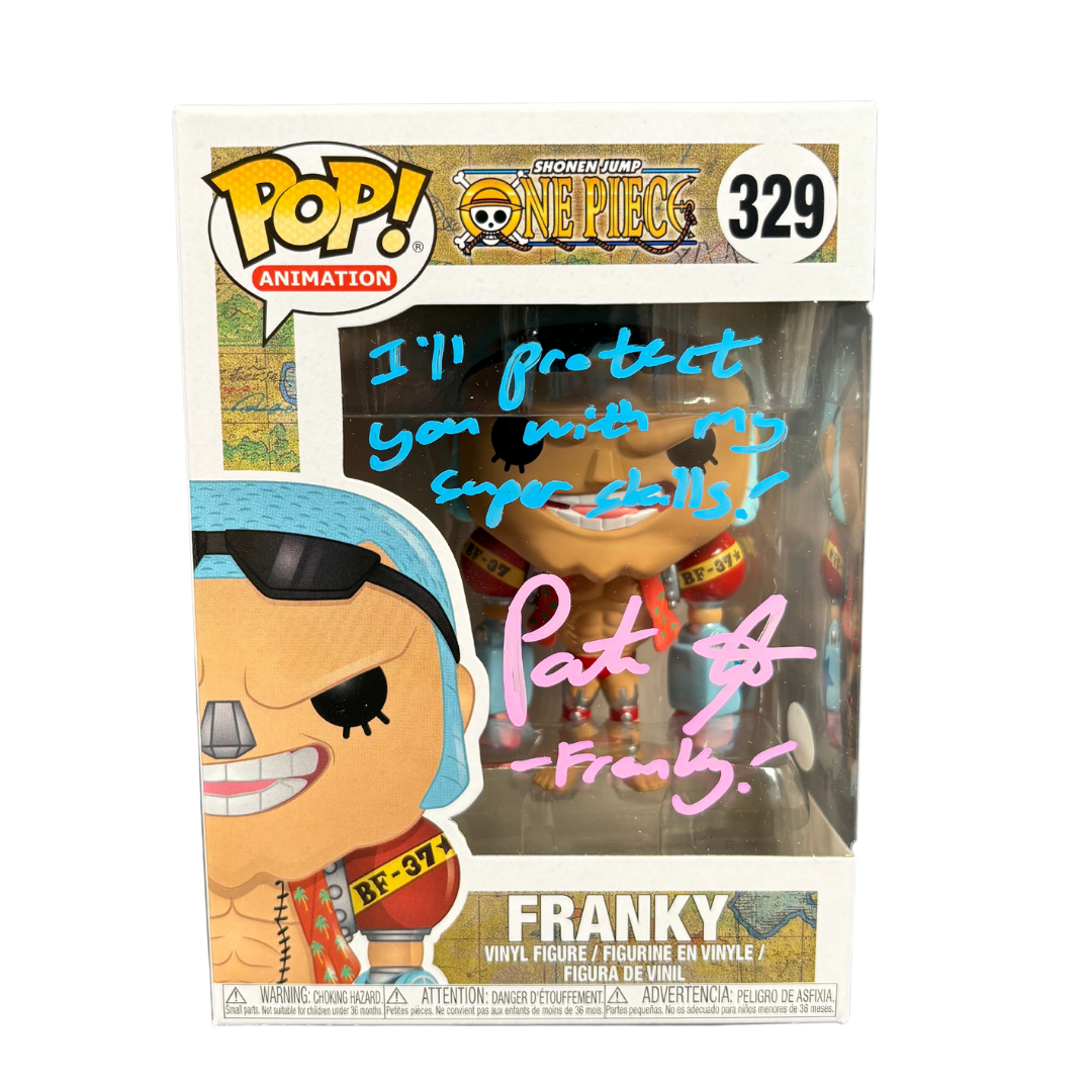 Patrick Seitz Signed Funko POP One Piece Anime Franky Autographed JSA COA