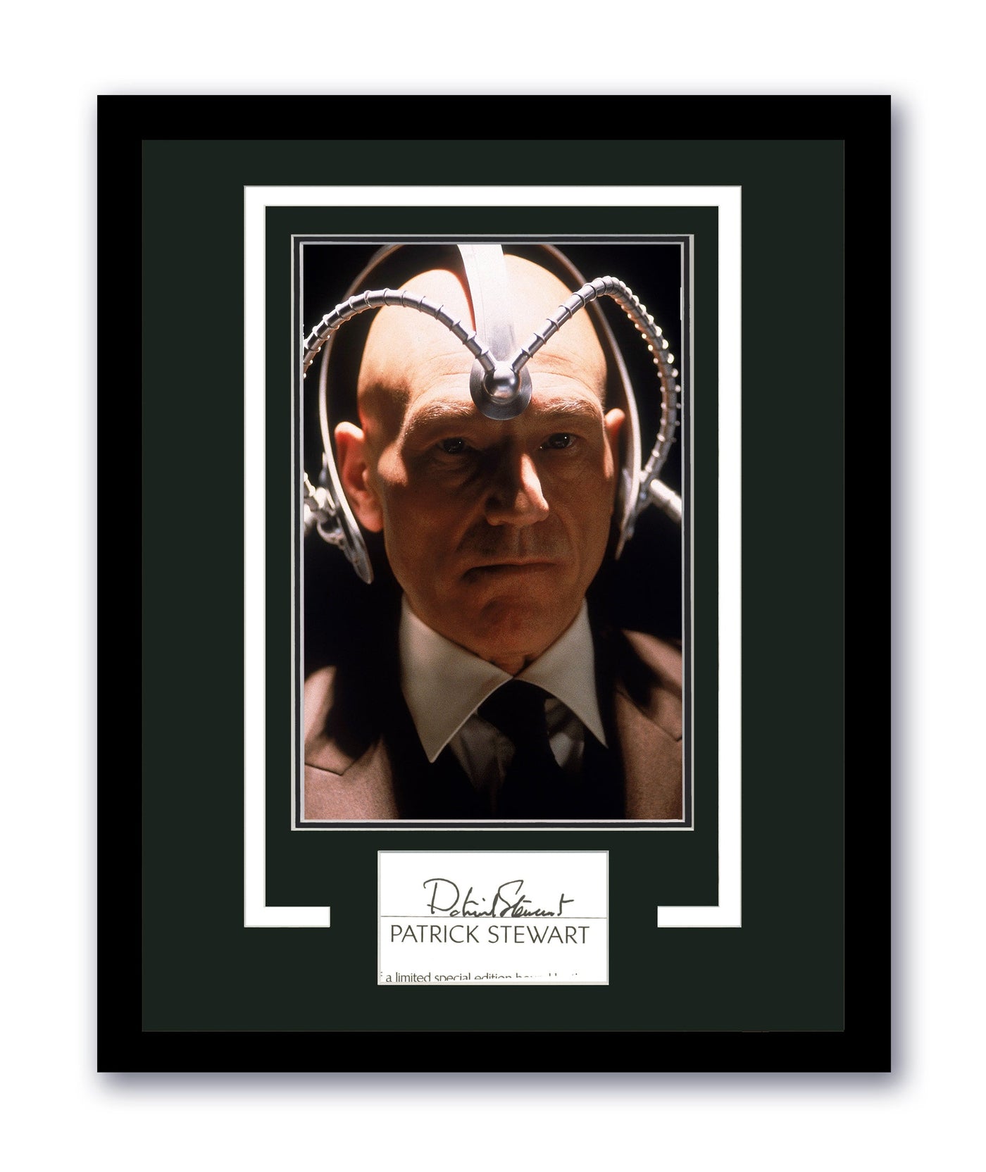 Patrick Stewart Signed Cut 11x14 Framed X-Men Professor X Autographed JSA COA