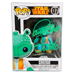 Image of Paul Blake Signed Funko POP Star Wars Greedo Autographed BAS COA