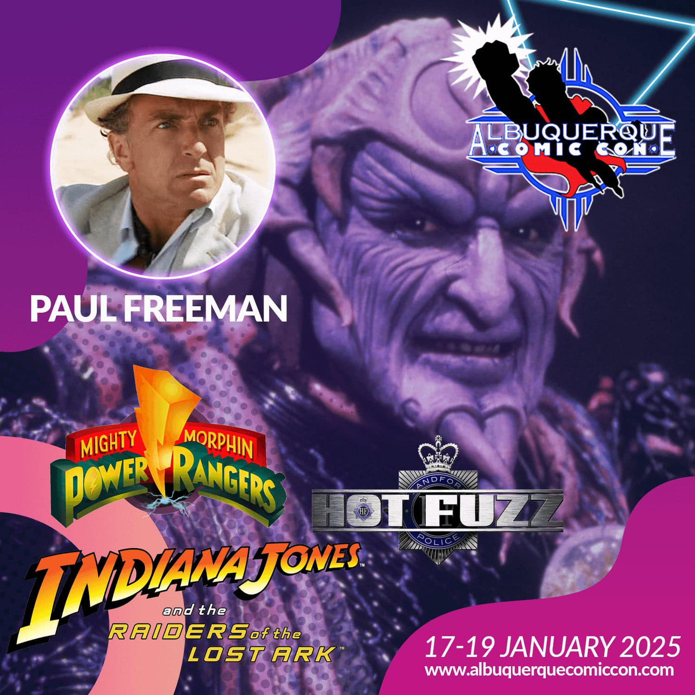 Paul Freeman Official Autograph Mail-In Service - Albuquerque Comic Con 2025