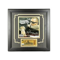 Image of Paul Wall Signed 100 Dollar Prop Bill Autographed Custom Framed JSA COA