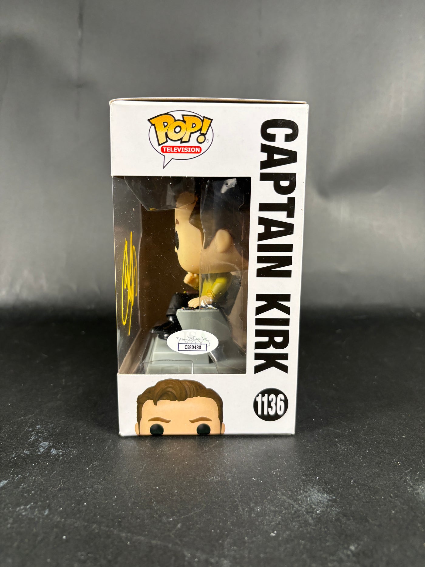 Paul Wesley Signed Funko POP Star Trek Captain Kirk Autographed JSA COA