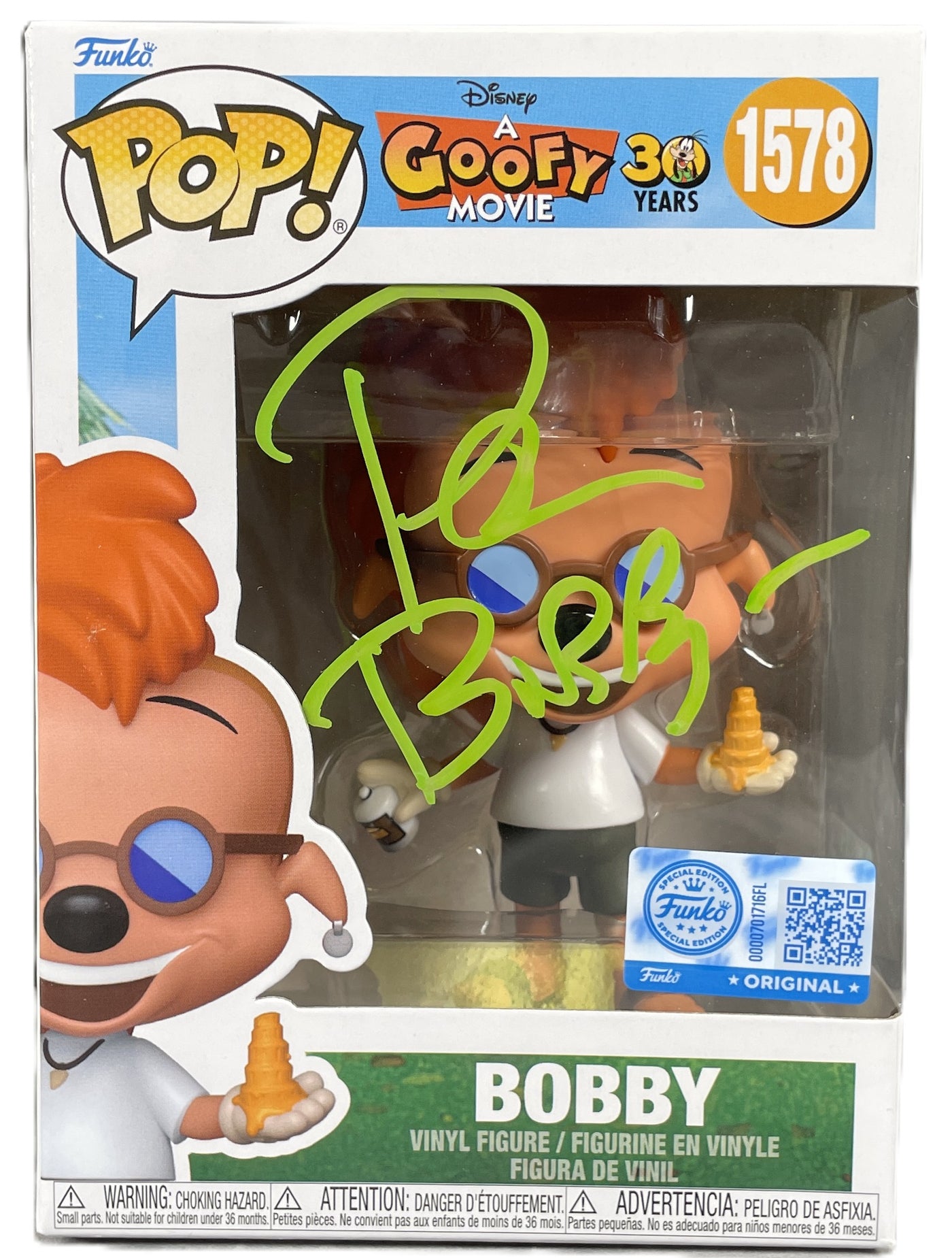 Pauly Shore Signed Funko Pop Goofy Movie Bobby Autographed Zobie COA