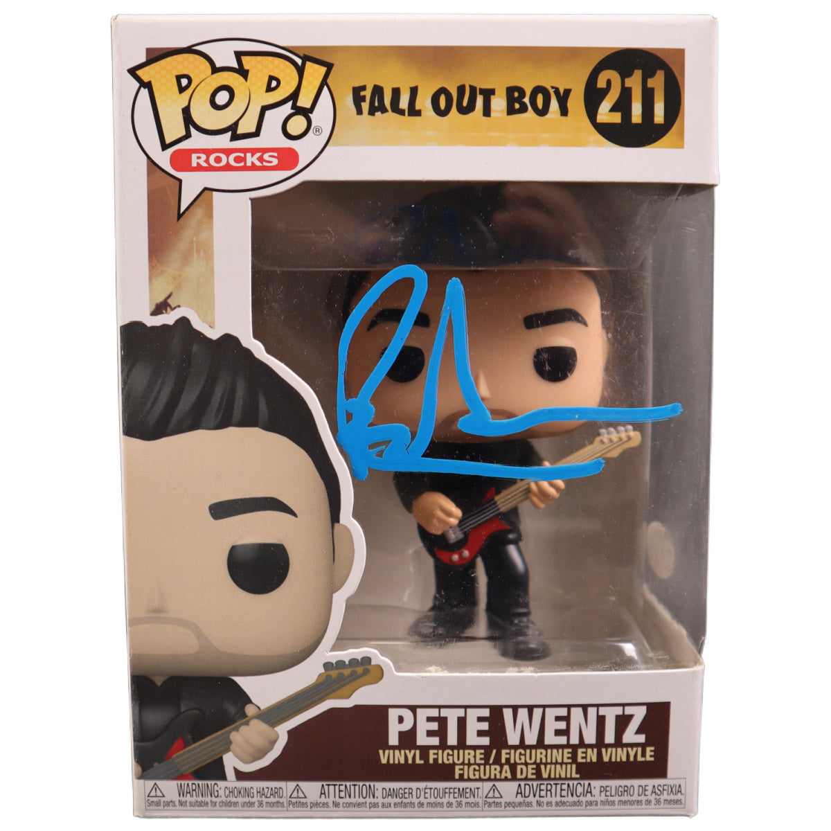 Pete Wentz Signed Funko POP Fall Out Boy 211 Autographed ACOA