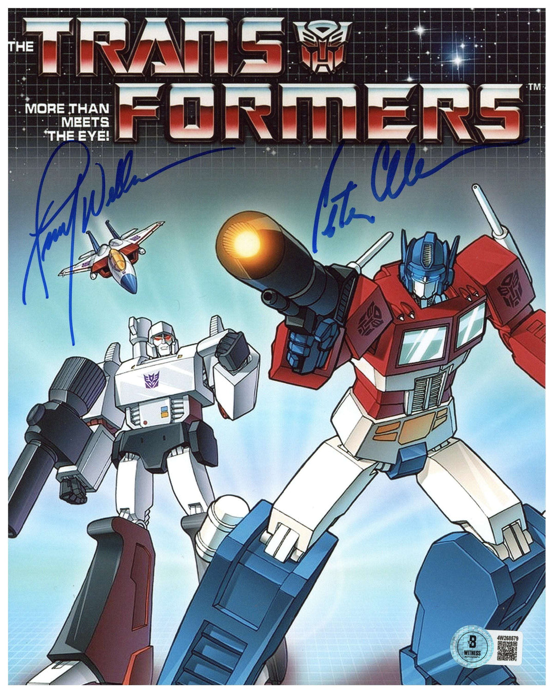 Peter Cullen &amp; Frank Welker Signed 8x10 Photo Transformers Autographed BAS COA
