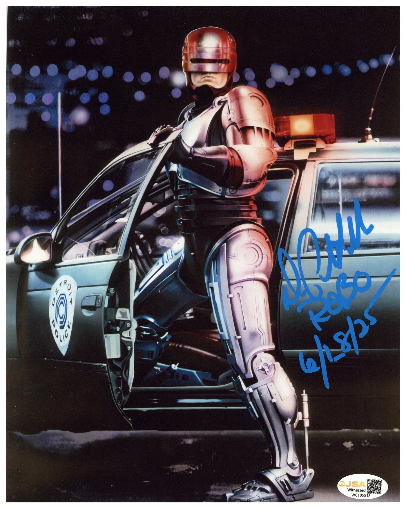 Peter Weller Signed 8x10 Photo Robocop Autographed JSA COA 7
