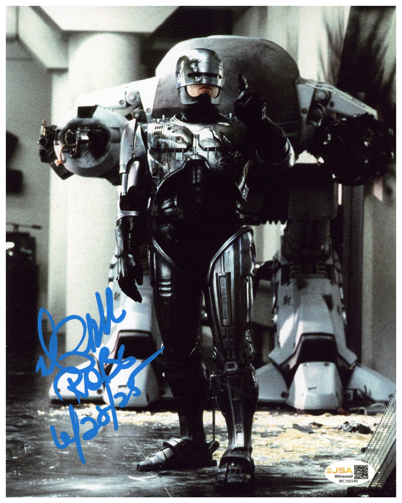Peter Weller Signed 8x10 Photo Robocop Autographed JSA COA 8
