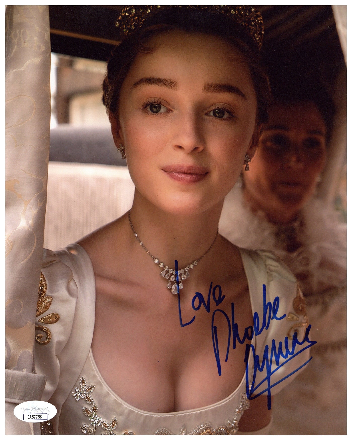 Phoebe Dynevor Signed 8x10 Photo Bridgerton Autographed JSA COA