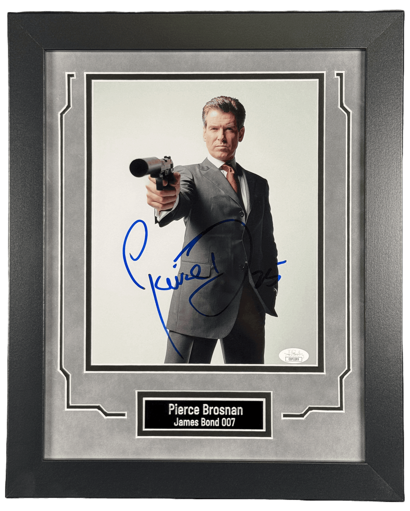 Pierce Brosnan Signed Custom Framed 8x10 Photo Die Another Day 007 Autographed JSA COA