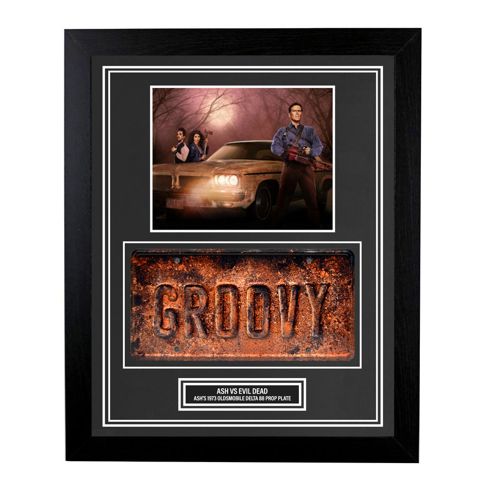 Ash vs Evil Dead License Plate Custom Framed Prop Groovy Prop