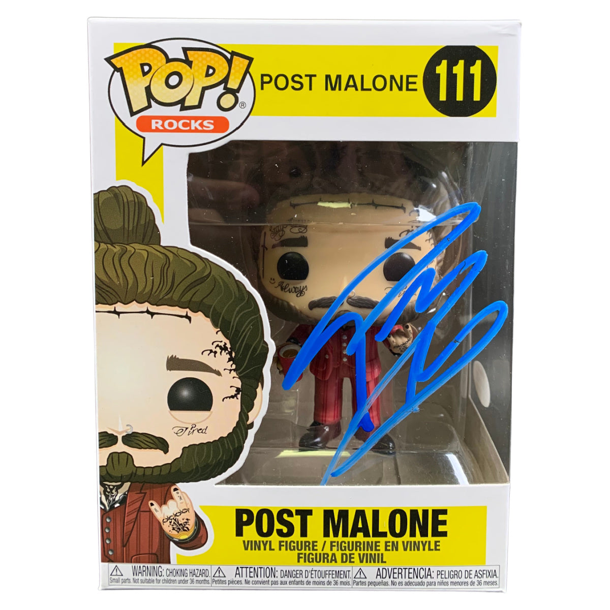 Post Malone Signed Funko POP #111 Austin Post Autographed ACOA #2
