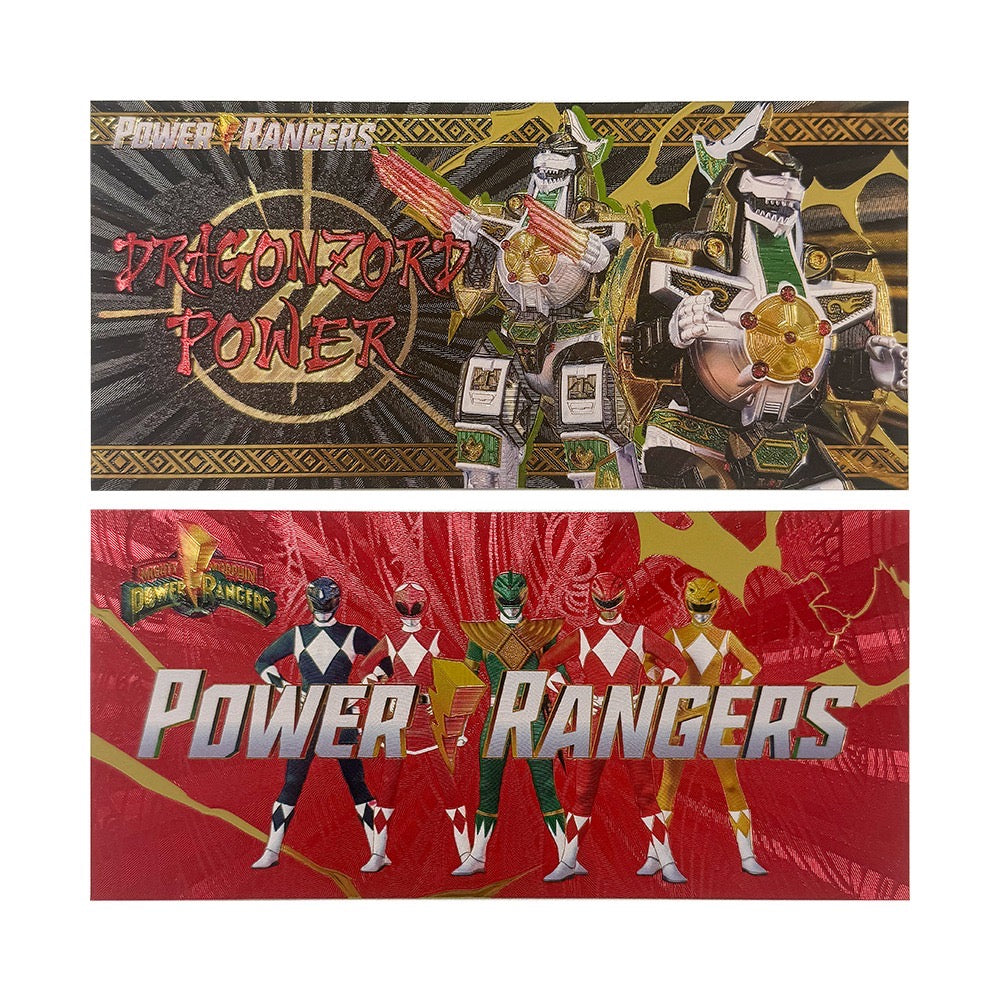 Power Rangers Prop Bank Notes Zobie Exclusive