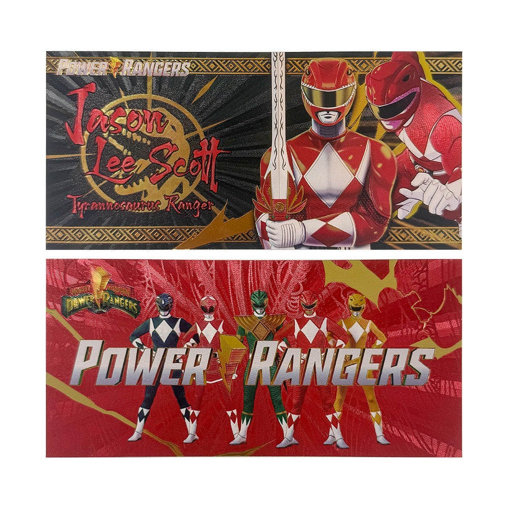 Power Rangers Prop Bank Notes Zobie Exclusive