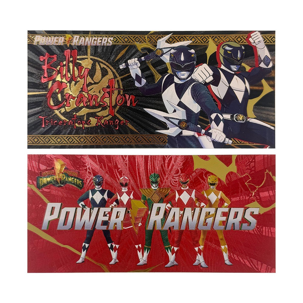 Power Rangers Prop Bank Notes Zobie Exclusive