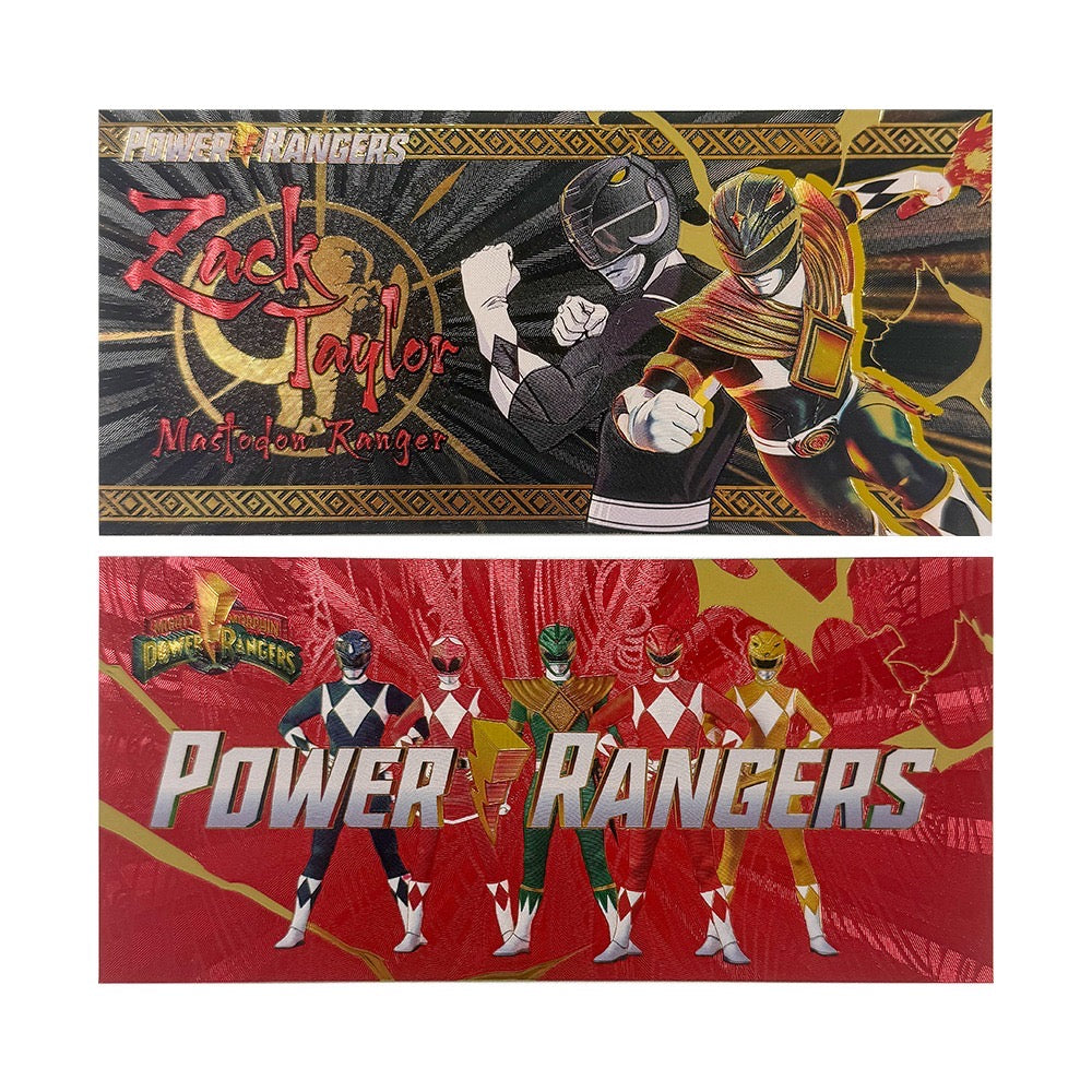 Power Rangers Prop Bank Notes Zobie Exclusive