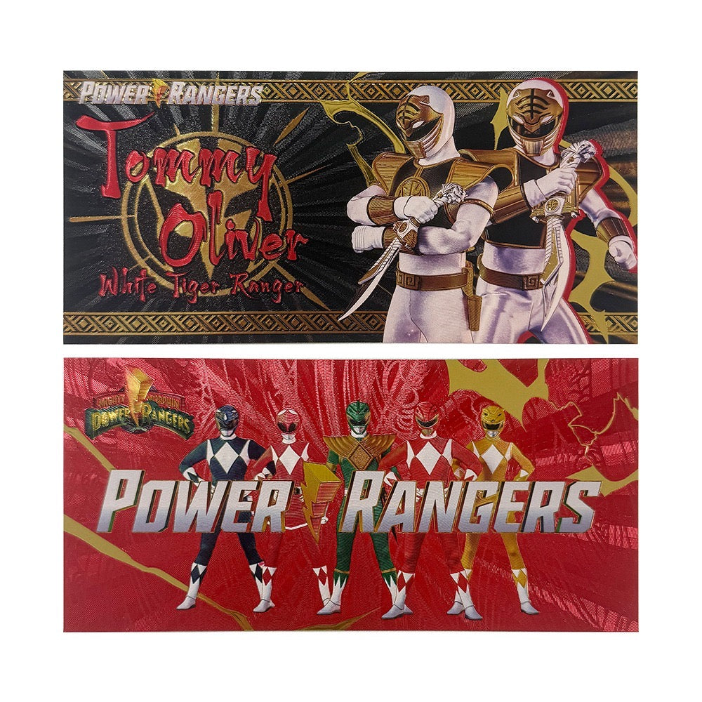 Power Rangers Prop Bank Notes Zobie Exclusive
