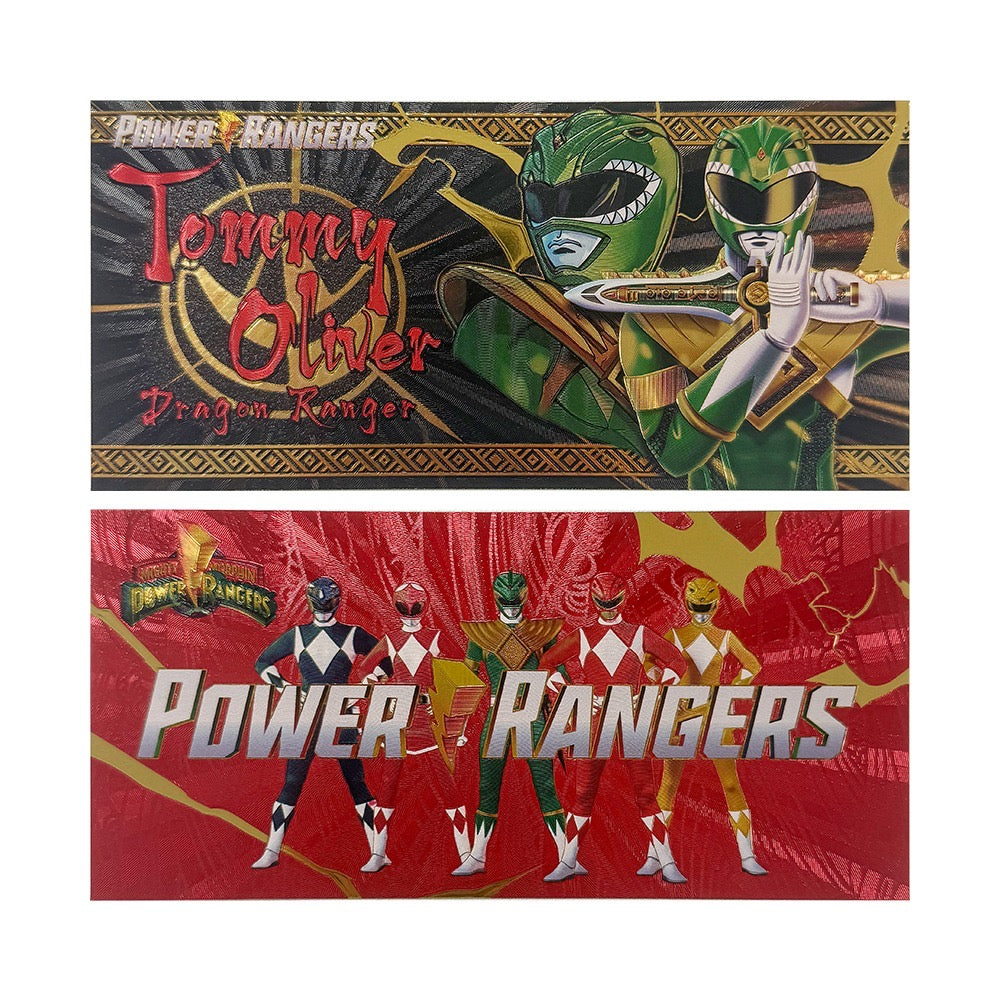Power Rangers Prop Bank Notes Zobie Exclusive
