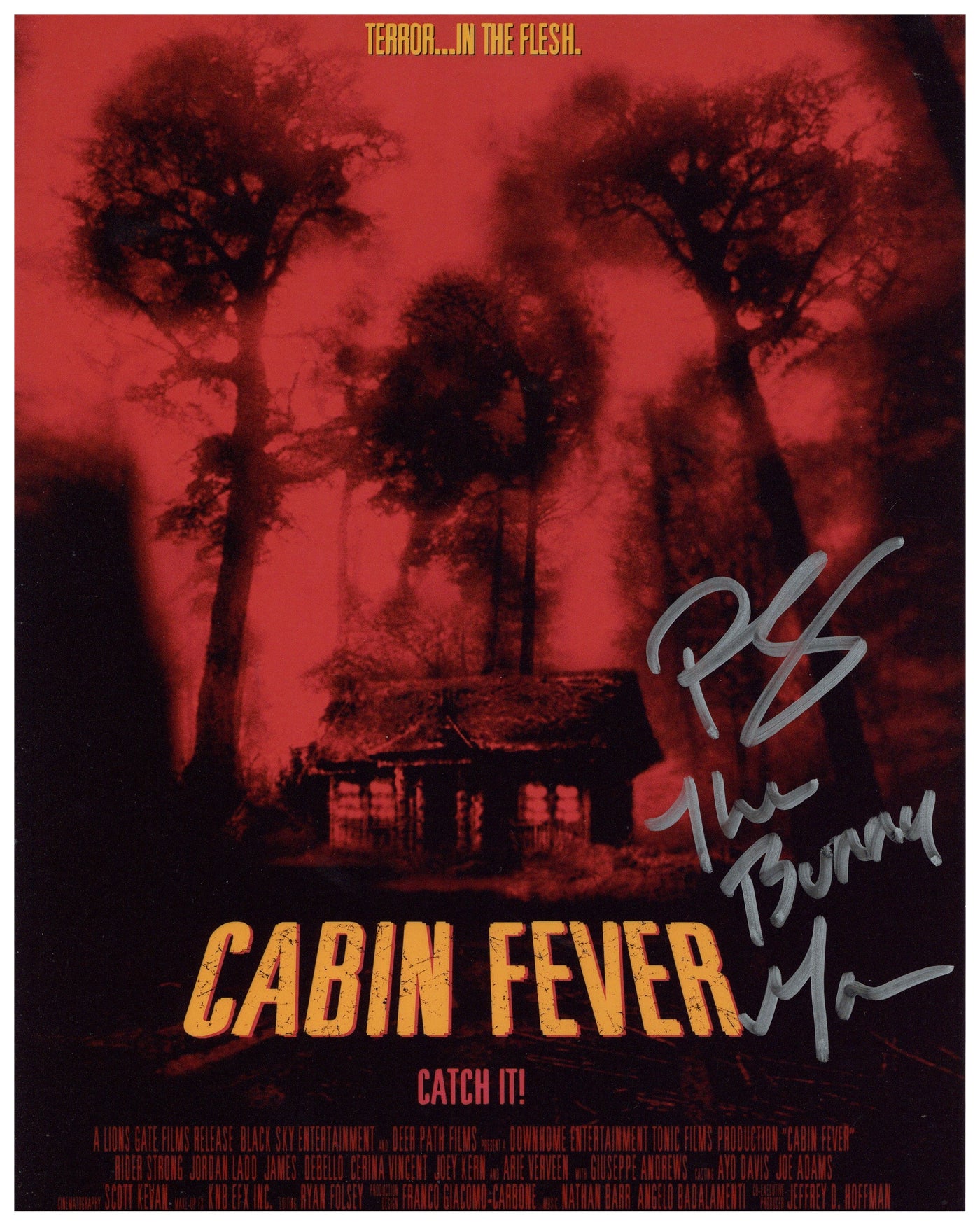 Preston Corbell Signed 8x10 Photo Cabin Fever Autographed Zobie COA