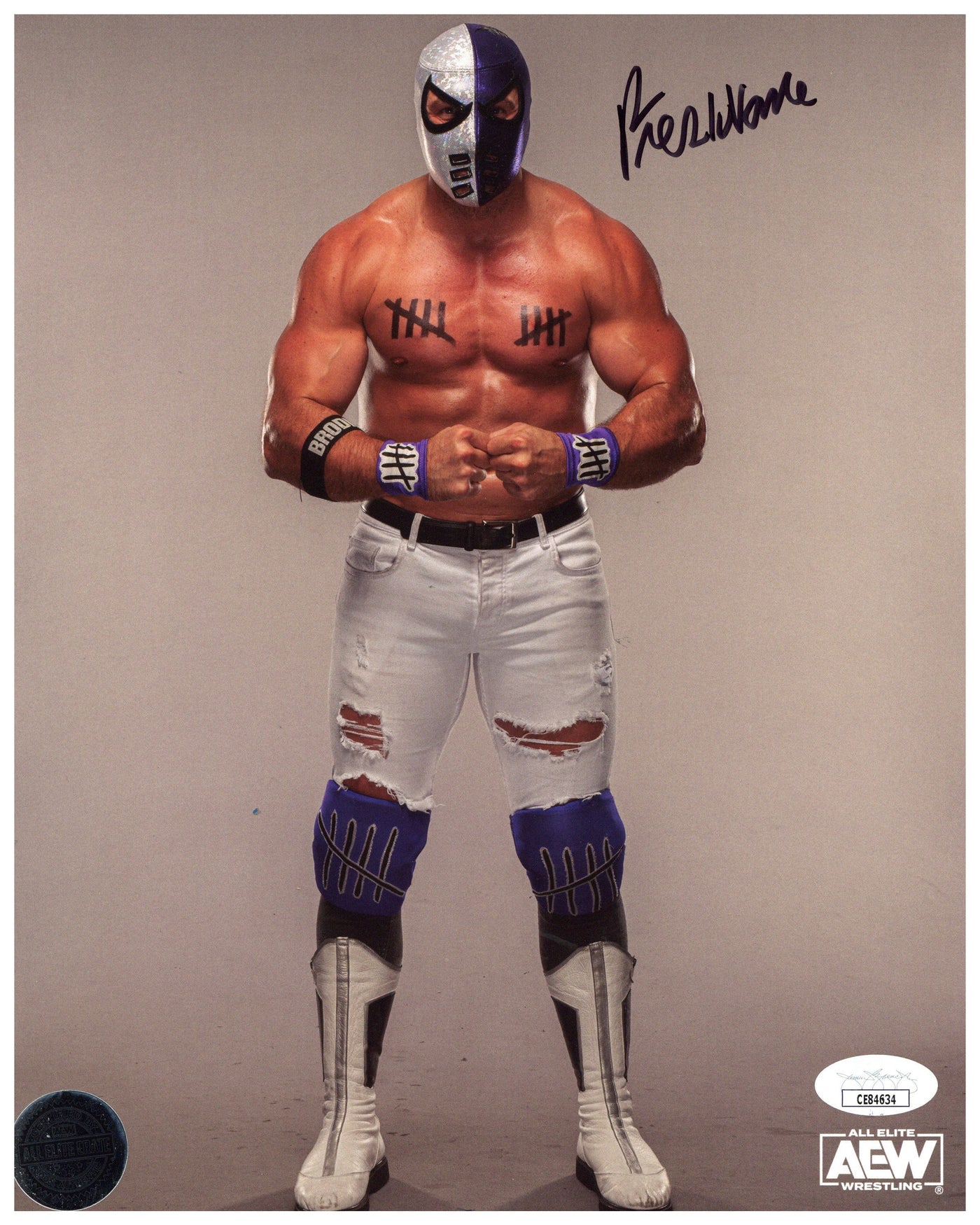 Preston Vance Signed 8x10 Photo AEW Pro Wrestling Autographed JSA COA