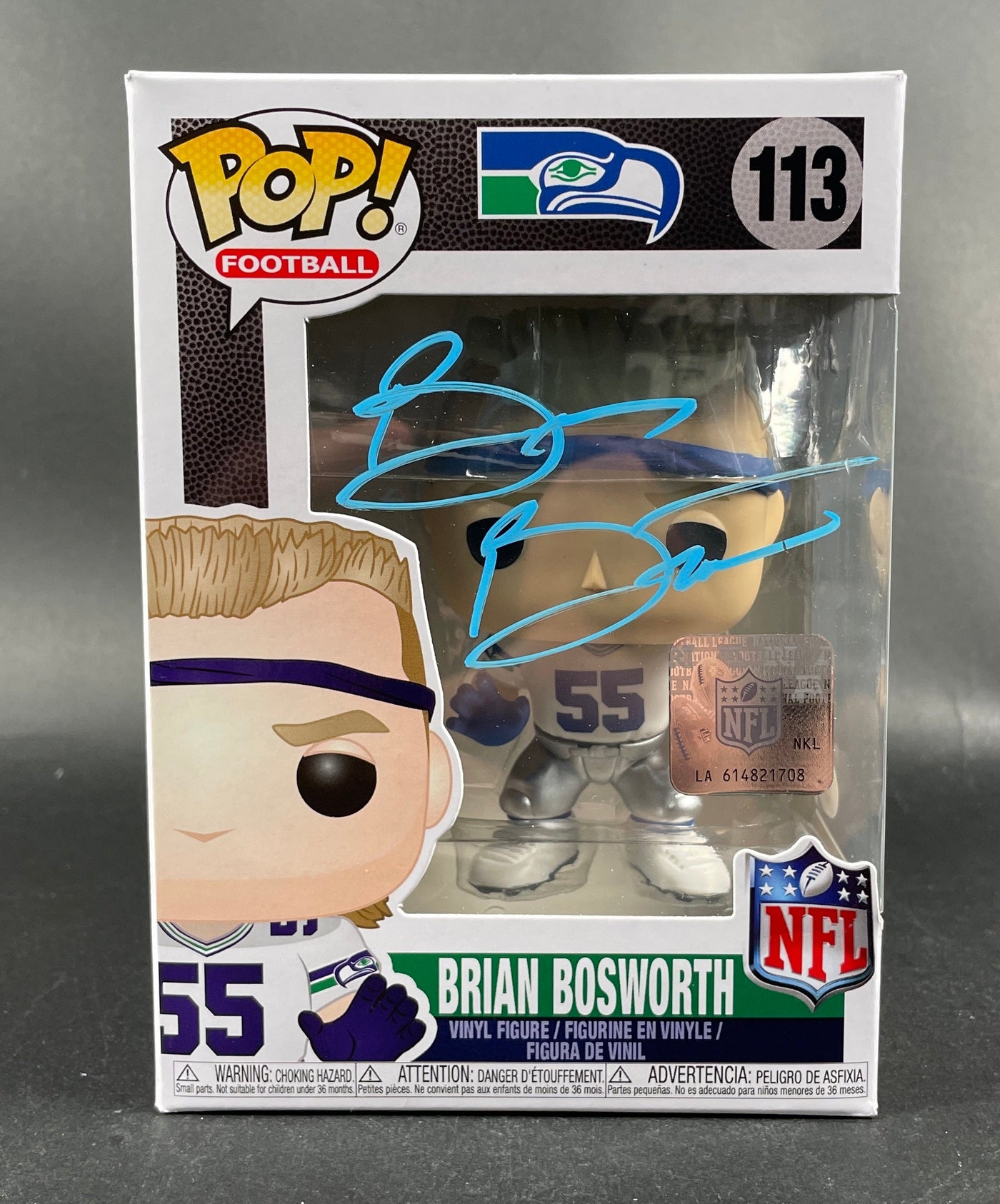 Brian Bosworth Signed Seattle Seahawks Jersey (JSA COA)