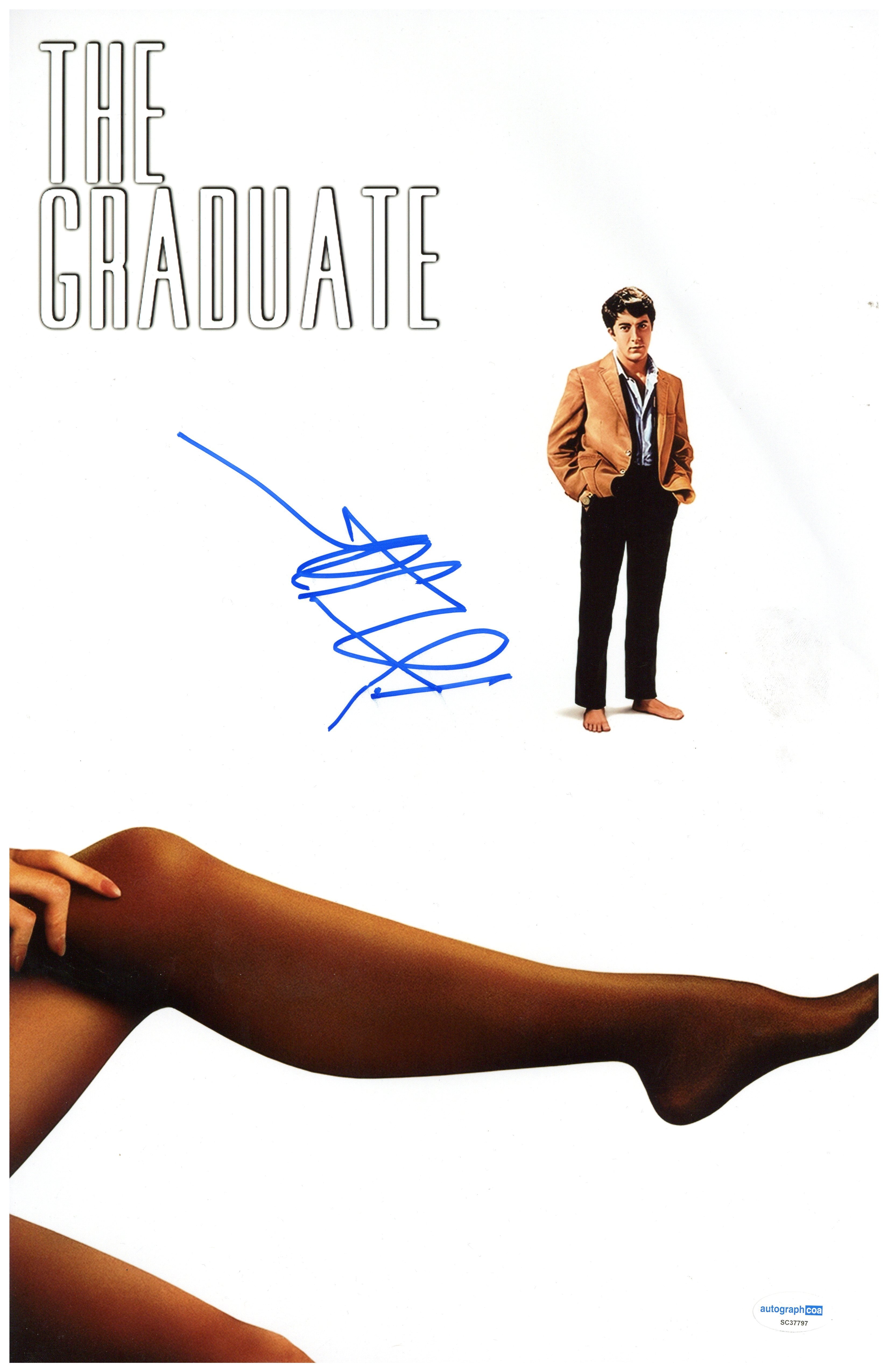 QC Dustin Hoffman Autograph Signed 11x17 Photo COA Zobie Productions