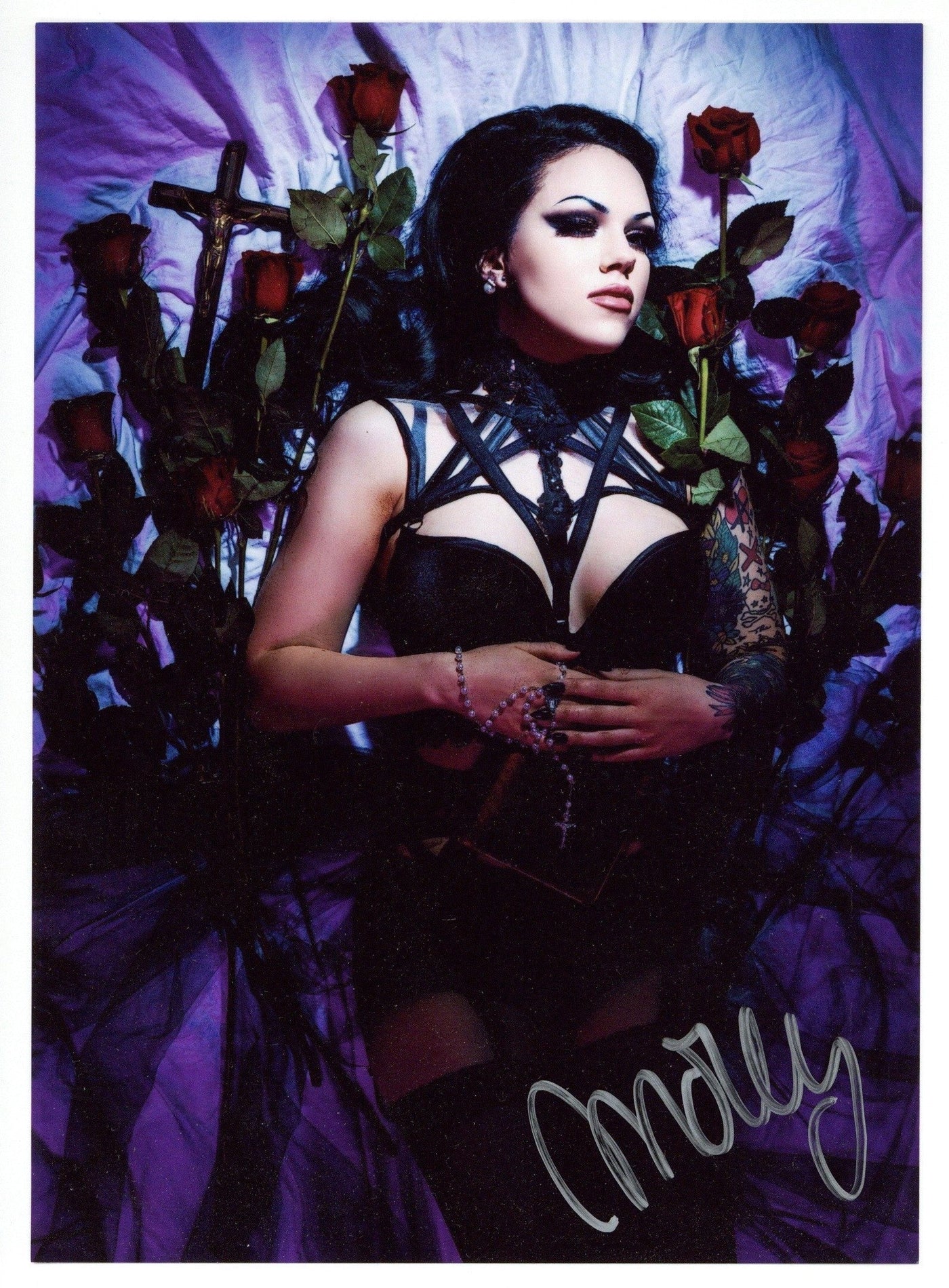 Molly Rennick Signed 5x7 Photo Vocalist for Living Dead Girl Autograph Zobie COA