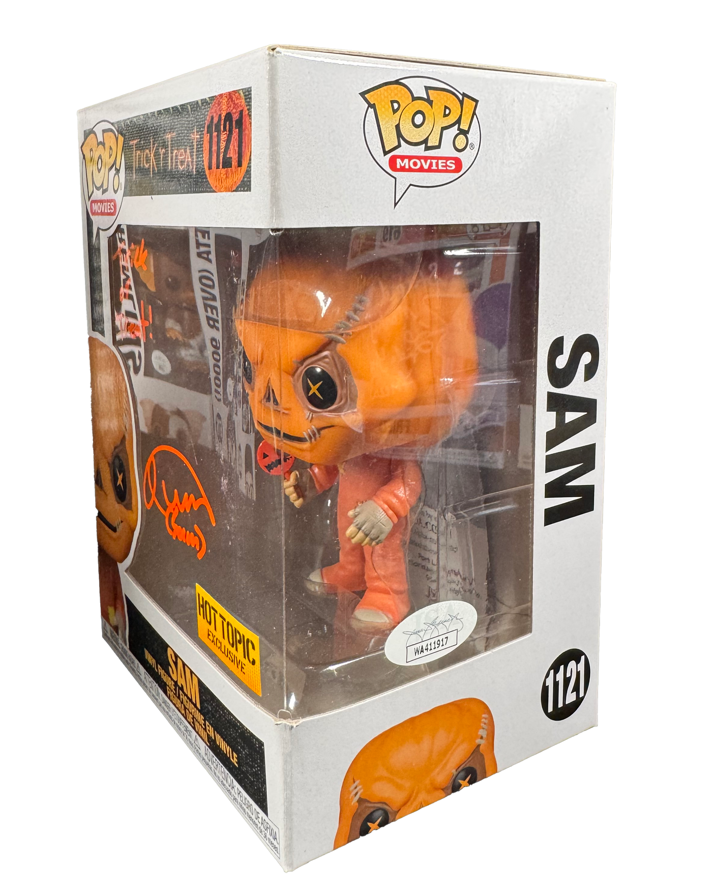 Quinn Lord Signed Funko POP Trick r Treat Sam HT Autographed JSA COA