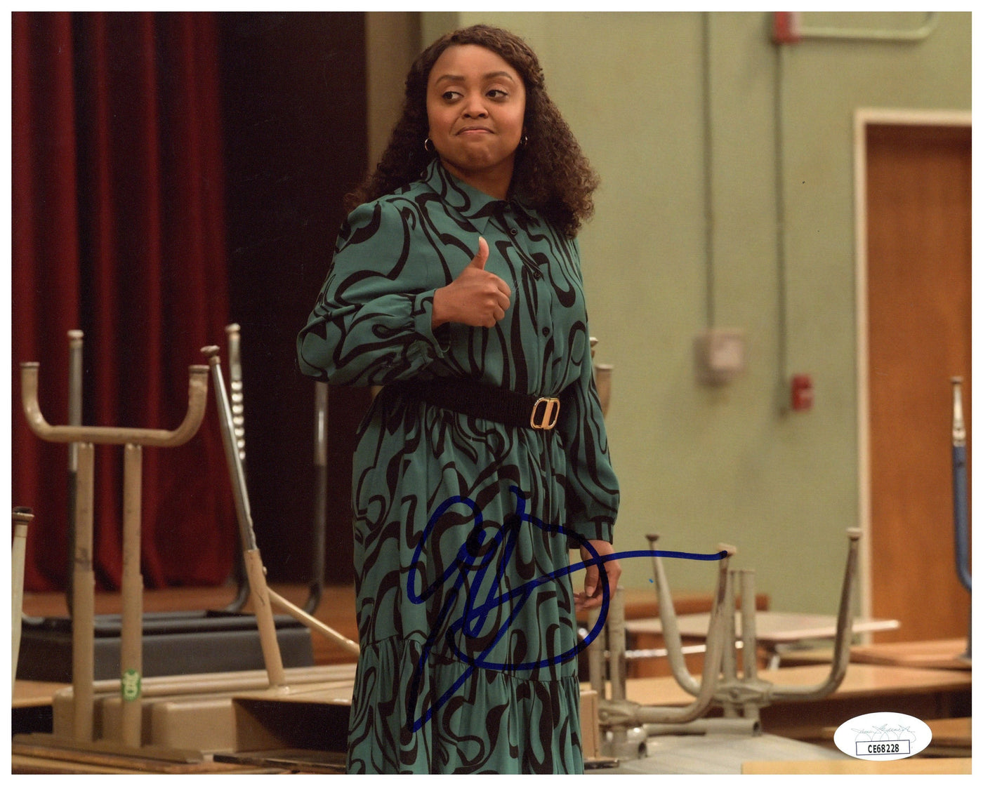 Quinta Brunson Signed 8x10 Photo Abbott Elementary Autographed JSA COA 2