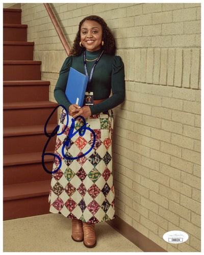 Quinta Brunson Signed 8x10 Photo Abbott Elementary Autographed JSA COA