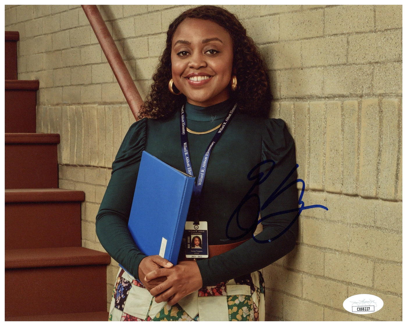 Quinta Brunson Signed 8x10 Photo Abbott Elementary Autographed JSA COA 7