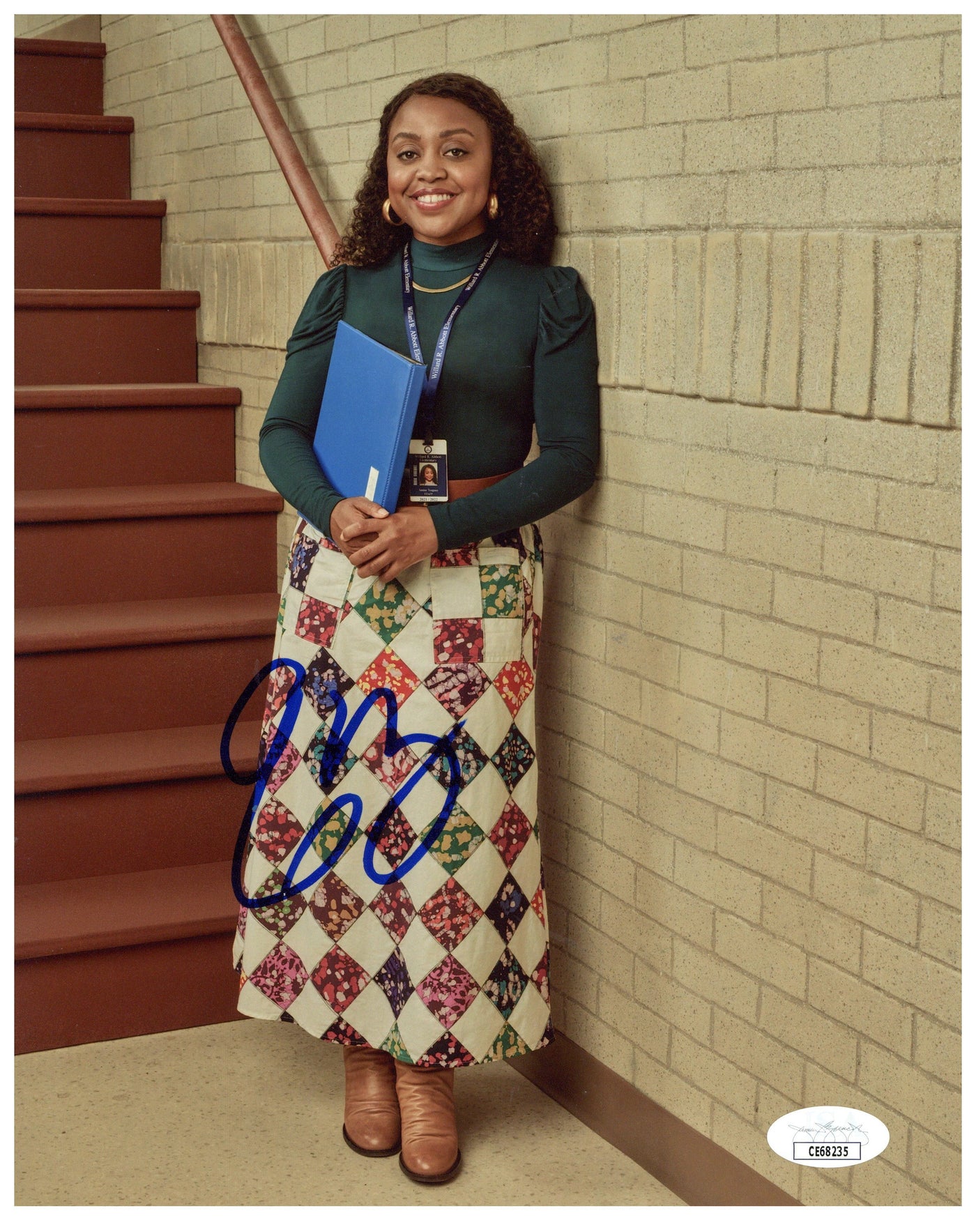 Quinta Brunson Signed 8x10 Photo Abbott Elementary Autographed JSA COA