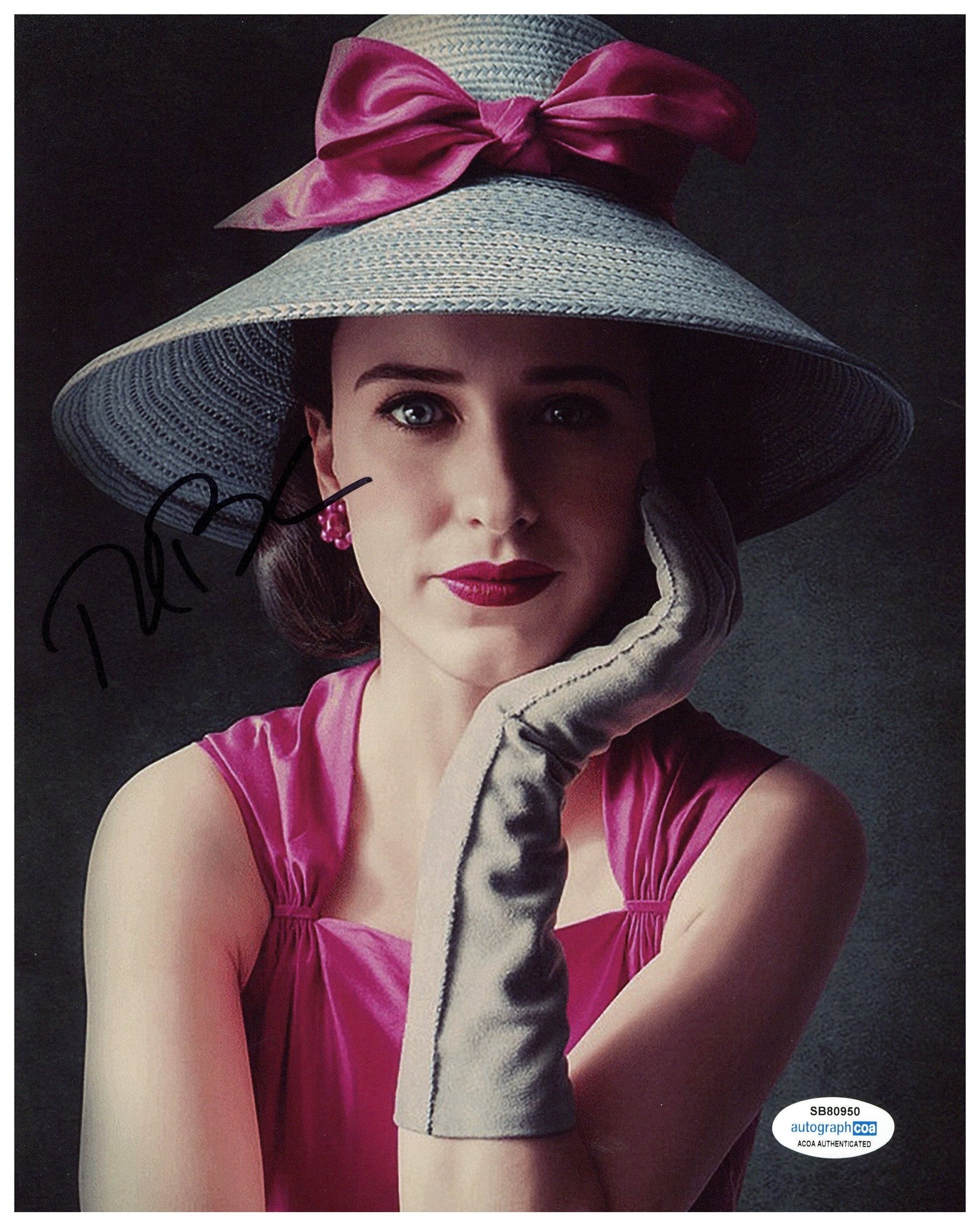Rachel Brosnahan Signed 8x10 Photo The Marvelous Mrs. Maisel Autographed ACOA 3